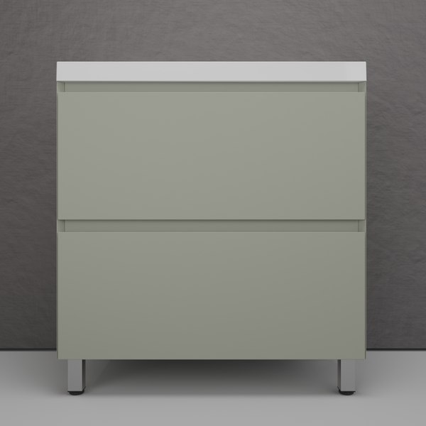 Купить Тумба с умывальником Symbolite Манхэттен 80 Plus 2 ящика + Asti 80x45 в Солигорске