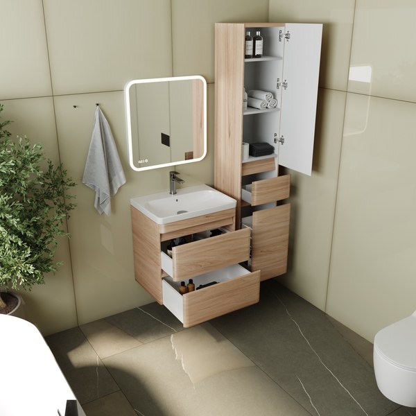 Купить Тумба с умывальником Symbolite Атлантика 60 Люкс Plus + Атлантика 60 в Слуцке