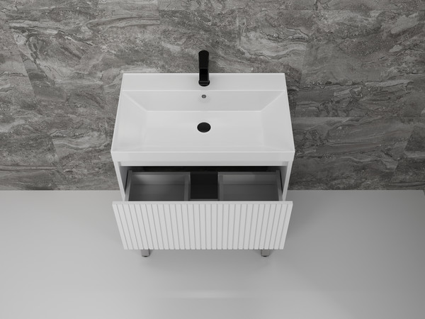 Купить Тумба с умывальником Symbolite Стокгольм 70 Classic Push 2 ящика + Andrea Classic 70x45x15.4 в Борисове