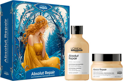 Набор косметики для волос L'Oreal Professionnel Absolut Repair шампунь 300мл+маска 250мл -