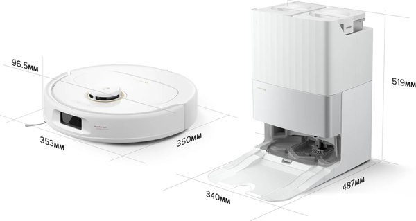 Робот-пылесос Roborock Robotic VC+Empty Wash Fill Dock Qrevo C RU RRW0PEP / QRRC02-02 (белый)