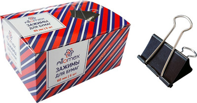 Зажим для бумаги Attomex 4131500 (черный) - 