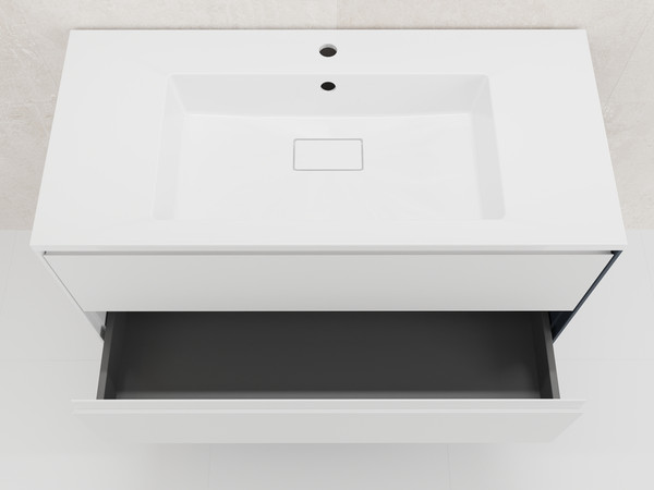 Купить Тумба с умывальником Symbolite Лима 100 Line Plus 2 ящика + Line 100x48 в Витебске