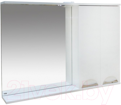 Шкаф с зеркалом для ванной Misty Куба-120 R / П-Куб-01120-011П