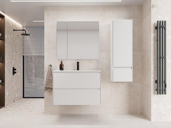Купить Тумба с умывальником Symbolite Лима 80 Line Plus 2 ящика + Line 80x48 в Борисове