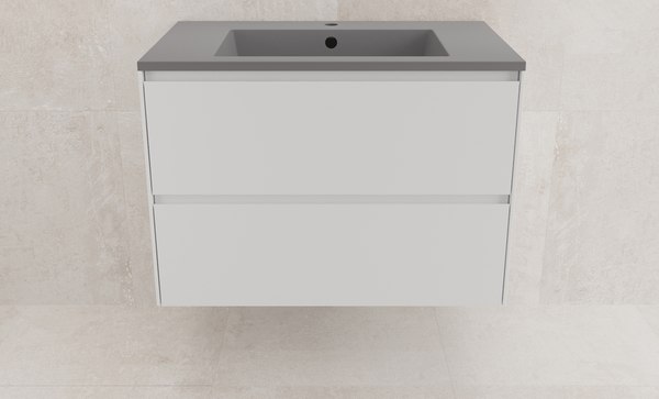 Тумба с умывальником Symbolite Лима 80 Line Plus 2 ящика + Line 80x48