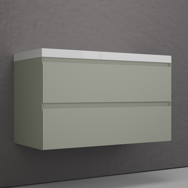 Купить Тумба с умывальником Symbolite Манхэттен 100 Plus 2 ящика + Asti 100x45 в Солигорске