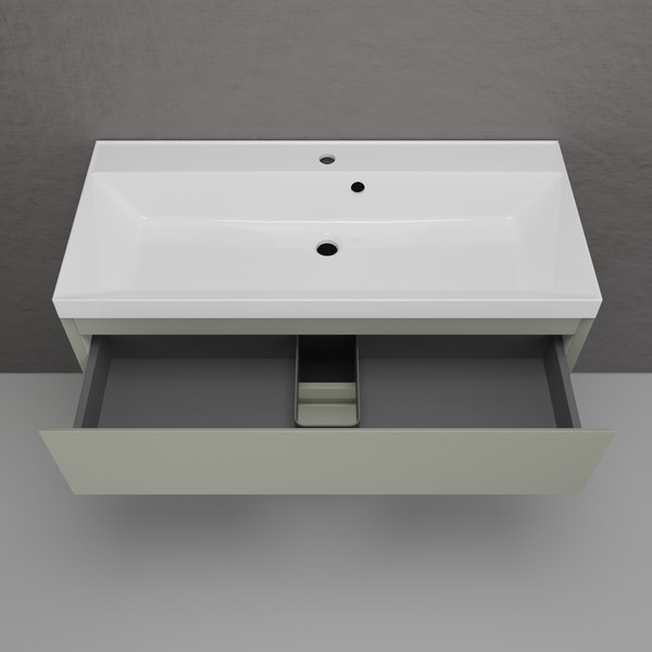 Купить Тумба с умывальником Symbolite Манхэттен 100 Plus 2 ящика + Asti 100x45 в Солигорске