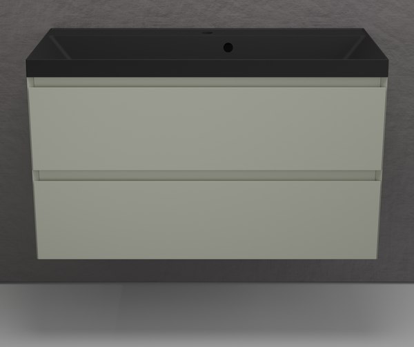 Тумба с умывальником Symbolite Манхэттен 100 Plus 2 ящика + Asti 100x45