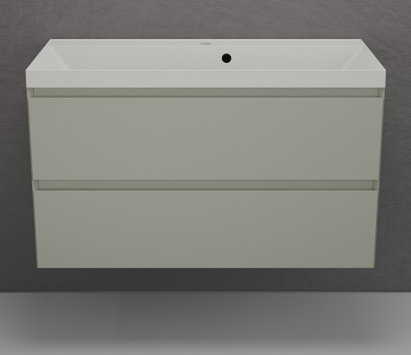 Тумба с умывальником Symbolite Манхэттен 100 Plus 2 ящика + Asti 100x45