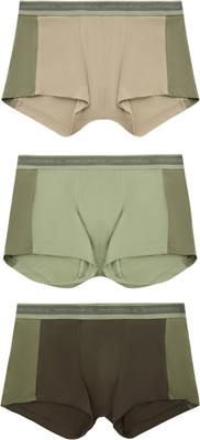 Комплект мужских трусов Mark Formelle 411224-3 (р.102-112, табак/зеленый чай/алюминий) - 