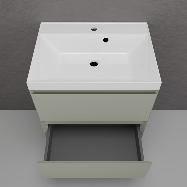 Купить Тумба с умывальником Symbolite Манхэттен 60 Plus 2 ящика + Asti 60x45 в Солигорске