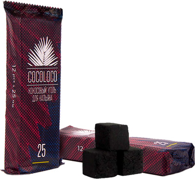 Уголь для кальяна Cocoloco 25мм (12шт/180г) - 