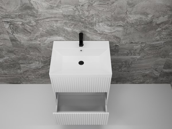 Купить Тумба с умывальником Symbolite Стокгольм 60 Classic Push 2 ящика + Andrea Classic 60x45x15.4 в Борисове