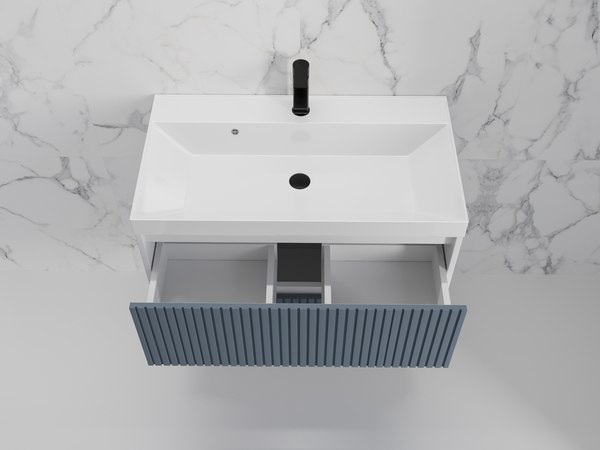 Купить Тумба с умывальником Symbolite Стокгольм 80 Classic Push 2 ящика + Andrea Classic 80x45x15.4 в Борисове