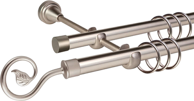 

Карниз для штор, Grace D19Г/19Г + наконечники Завиток одинарный