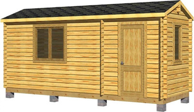 Хозблок деревянный Вирабуд 6x2.3 - 