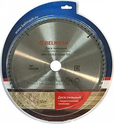 Пильный диск БЕЛМАШ 280x32x3.2x72Т - 