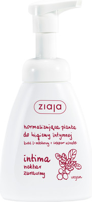 Пенка для интимной гигиены Ziaja Intimate Ягоды клюквы (250мл) - 