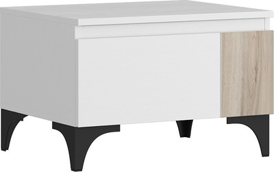 Прикроватная тумба Речицадрев Хельга / Р393.04 (белый SWN 605/дуб салерно 708) -