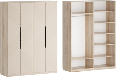 Шкаф Речицадрев Эстель / Р395.01 (манговое дерево/пудра) - 