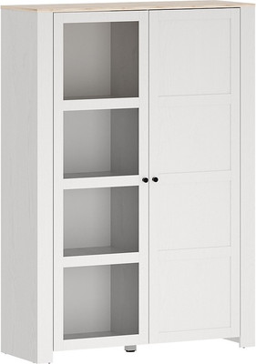 Шкаф Речицадрев Неаполь / Р394.04 (белый SWN 605/дуб салерно 708) - 