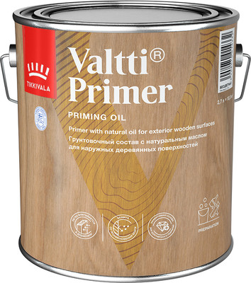 Антисептик для древесины Tikkivala Valtti Primer (2.7л, бесцветный) - 