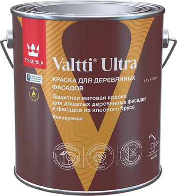 Краска Tikkurila Valtti Ultra С (2.7л, матовый) - 