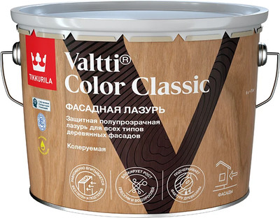 

Лазурь для древесины, Valtti Color Classic EC