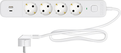 Сетевой фильтр Maxvi SP-330AC (3м, белый) - 