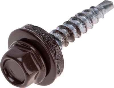 Саморез Kranz Кровельный 4.8х29 RAL 8017 / 1202-4829-3 (250шт) - 