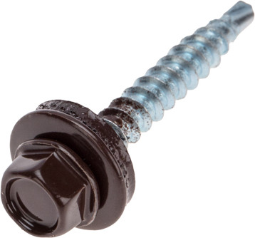 

Саморез, Кровельный 4.8х35 RAL 8017 / 1202-4835-3