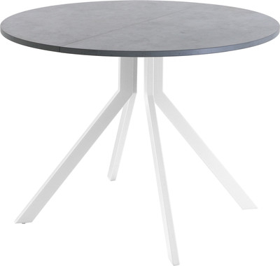 Обеденный стол AMC Elite Е18(800) D1 (белый/бетон чикаго светло-серый) -