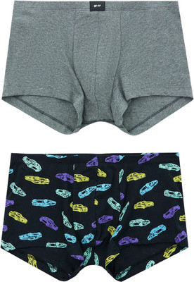 Комплект мужских трусов Mark Formelle 411216-2 (р.106-116, машинки на черном/серый меланж 4348-F) -