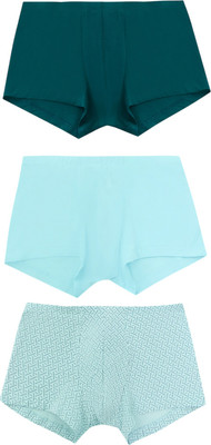 Комплект мужских трусов Mark Formelle 411216-3 (р.98-108, голубой/узор на голубой дымке/атлантика) - 