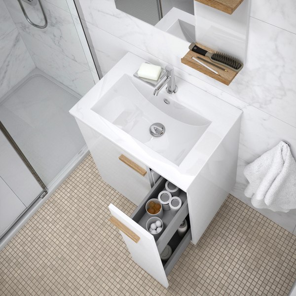 Купить Тумба с умывальником Lauter Adri 59 + 21674A в Солигорске