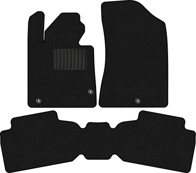 Комплект ковриков для авто Alicosta 2298_1_PR-6 д/Hyundai Sonata VIII седан/DN8 2019-н.в.+задний ряд (ворс, черный) - 
