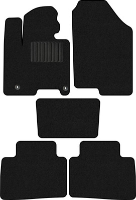 Комплект ковриков для авто Alicosta 1820_1_PR-6 для Hyundai Tucson IV SUV/NX4 2020-н.в. (ворс, черный) - 