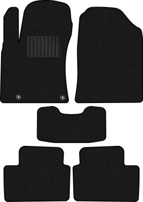 Комплект ковриков для авто Alicosta 0564_1_PR-6 для Kia Ceed III универсал/хэтчбек 5дв/CD 2019-2021 (ворс, черный) - 