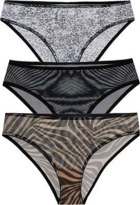 Комплект женских трусов Mark Formelle 412451-3 (р.102, анималистичный принт на белом) - 