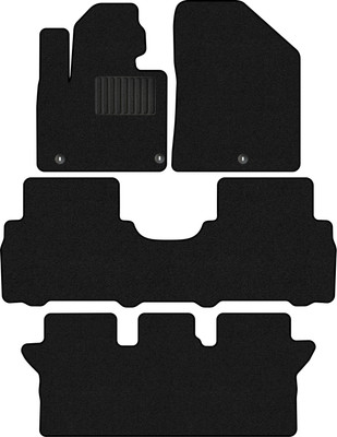 Комплект ковриков для авто Alicosta 2332_1_PR-6 д/Kia Sorento Prime III SUV 7мест/UM+3ряд 2014-2020 (ворс, черный) - 