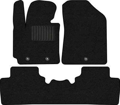 Комплект ковриков для авто Alicosta 0601_1_PR-6 для Kia Soul II хэтчбек 5дв/PS 2014-2019 (ворс, черный) - 