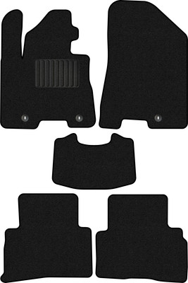 Комплект ковриков для авто Alicosta 2337_1_PR-6 для Kia Sportage IV SUV/QL 2018-2021 (ворс, черный) - 