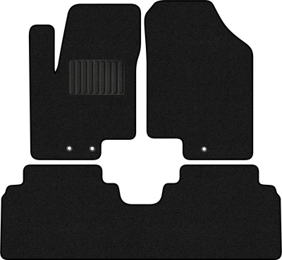 Комплект ковриков для авто Alicosta 0612_1_PR-6 для Kia Venga хэтчбек 5дв 2010-2017 (ворс, черный) - 