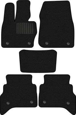 Комплект ковриков для авто Alicosta 2343_1_PR-6 для Land Rover Freelander II SUV/L359 2010-2014 (ворс, черный) - 