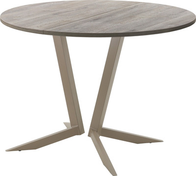 Обеденный стол AMC Elite Е19(800) D1 (капучино/дуб уайт-ривер песочно-бежевый) -