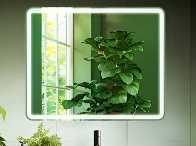 Зеркало Дабл-Ю Мельбурн 120х80 / MLB120X80 (с подсветкой) - 