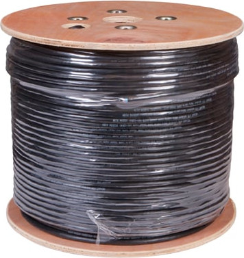 Кабель Rexant F/UTP CAT 5е PE 10PR 24AWG / 01-1204-R (305м, черный) -