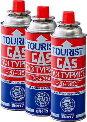 Газовый баллон туристический Tourist Standard TB-220 (3шт) - 