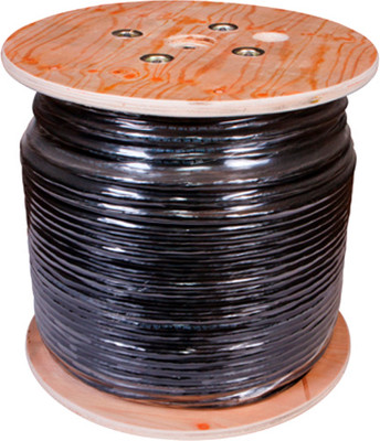 Кабель Rexant U/UTP CAT 5е PE 16PR 24AWG / 01-1123-R (305м, черный) -
